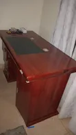 Executive Study Table with Drawers and Cupboard - 2
