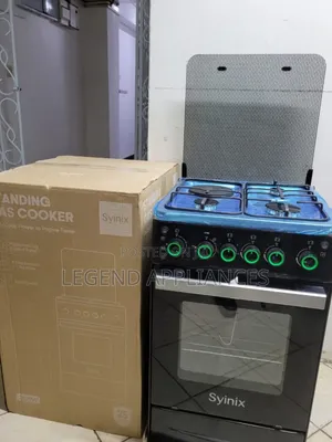 Syinix Standing Cooker 50x55 3 Gas + 1 Electric Oven