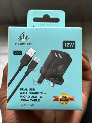 Floating Ark 12W Dual USB Wall Charger Kit