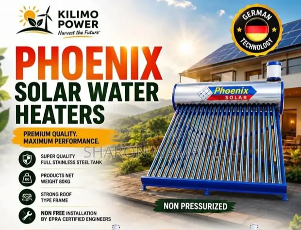 Phoenix 200L Non-Pressurized Solar Water Heater - 1