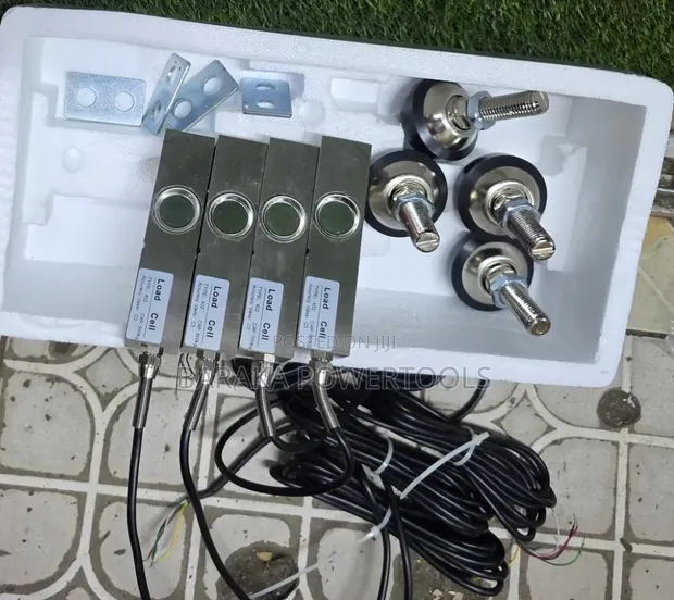 Seti ya Vipimo vya Load Cell 4-Piece (500kg) na Viambatisho - 1