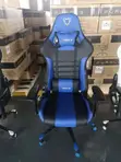 Kiti cha Mchezo cha Bluu cha Ngozi Bandia cha Ergonomic - 5