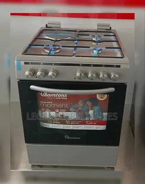 Ramtons Jiko la Kusimama 60x60cm 3 Gesi + 1 Umeme, Oven ya Umeme