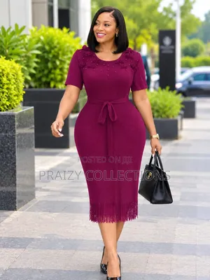 Classic Straight Miyaki Dress - Free Size