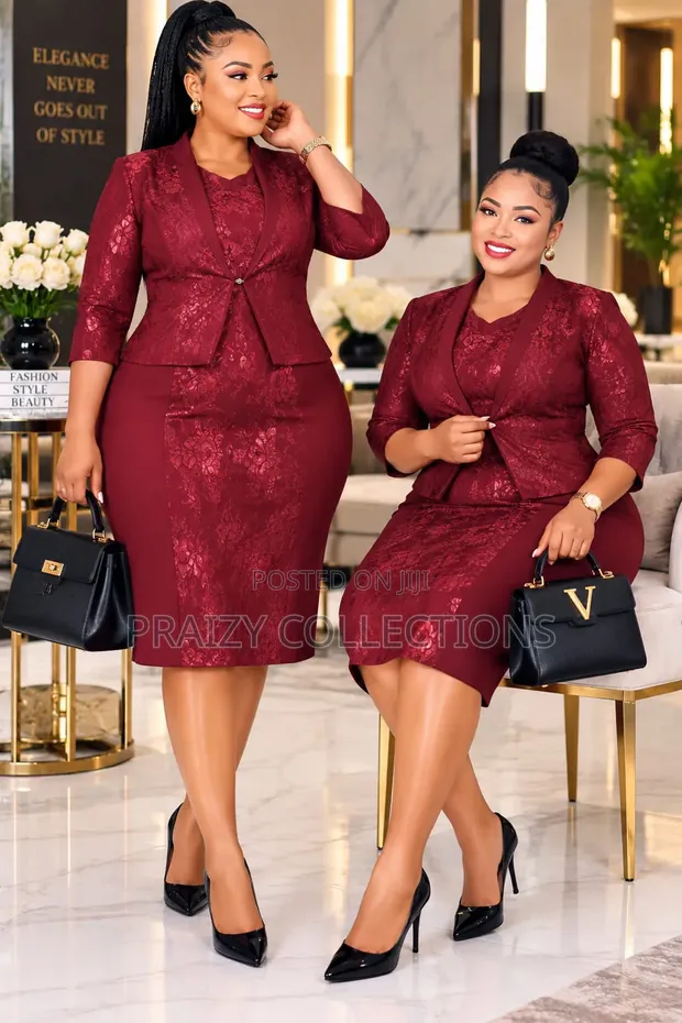 Elegant 2-Piece Dress Suit - Original Turkey Quality - 1