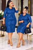 Elegant 2-Piece Dress Suit - Original Turkey Quality - 3