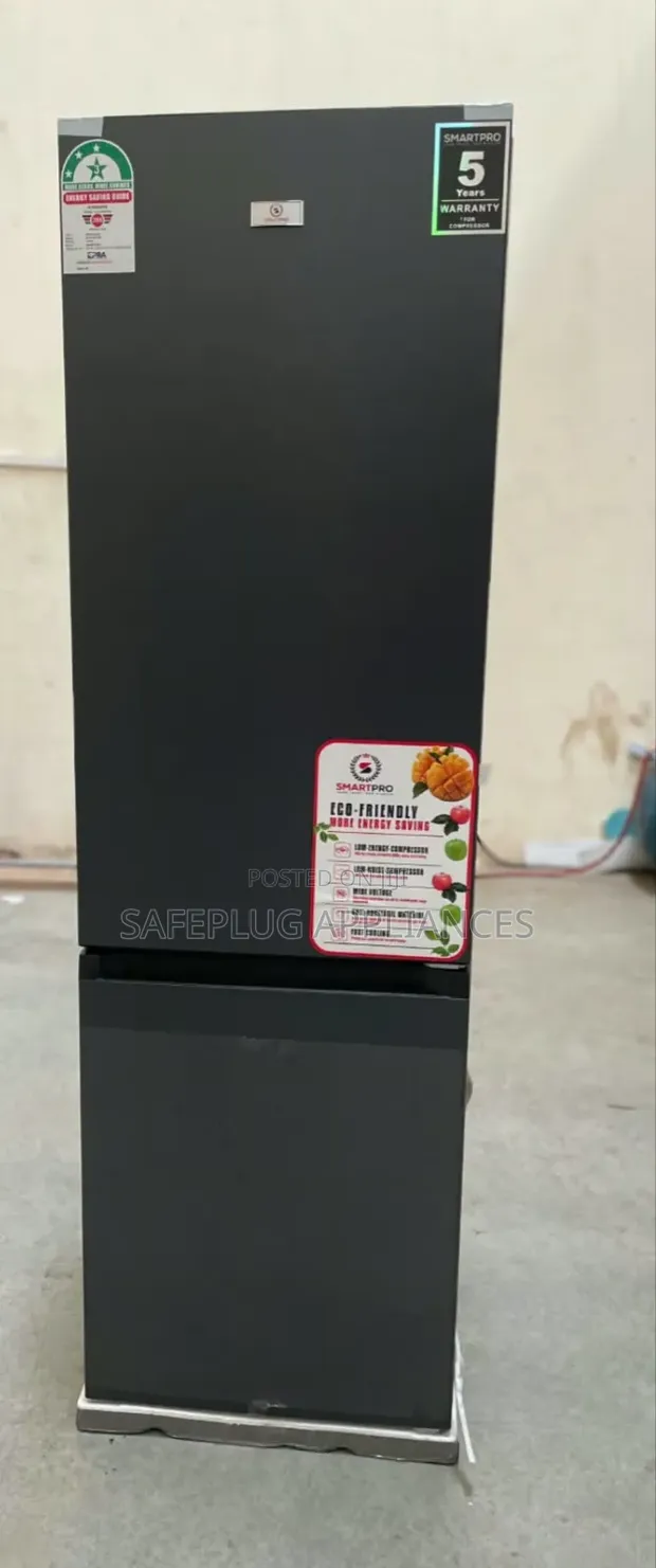 Smartpro 230 Litres No Frost Fridge - Double Door Bottom Freezer - 1