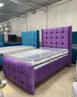 Kitanda cha Chester cha Purple Grid chenye Nguvu cha 5x6 - 1