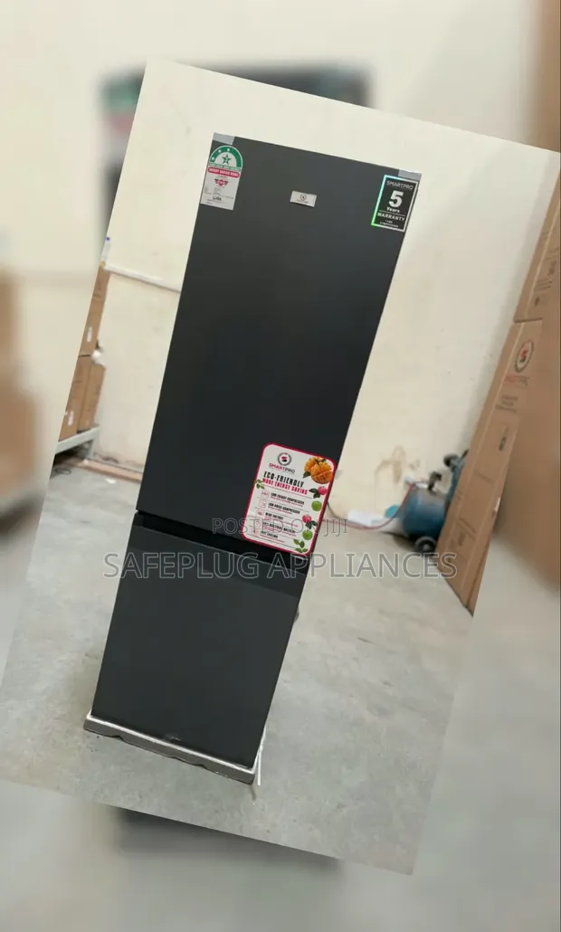 Smartpro 230L Friji la Double Door No-Frost na Freezer Chini - 1