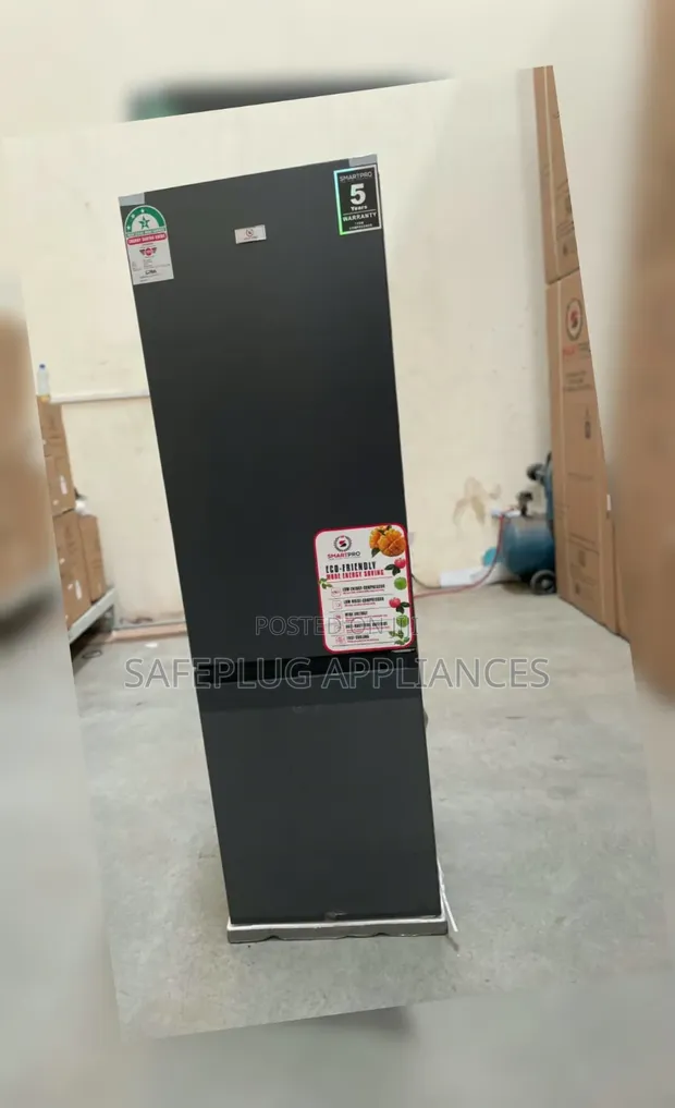 Smartpro 230L No Frost Double Door Fridge - Bottom Freezer - 1