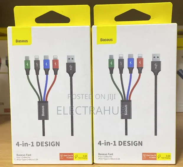 Baseus 4-in-1 Fast Charging Cable (1.2m) - 1