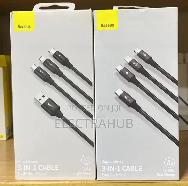 Baseus 3-in-1 Charging Cable (1.5m) - 1