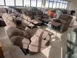 Brand New 6-Seater Fabric Recliner Sofa - Brown - 2