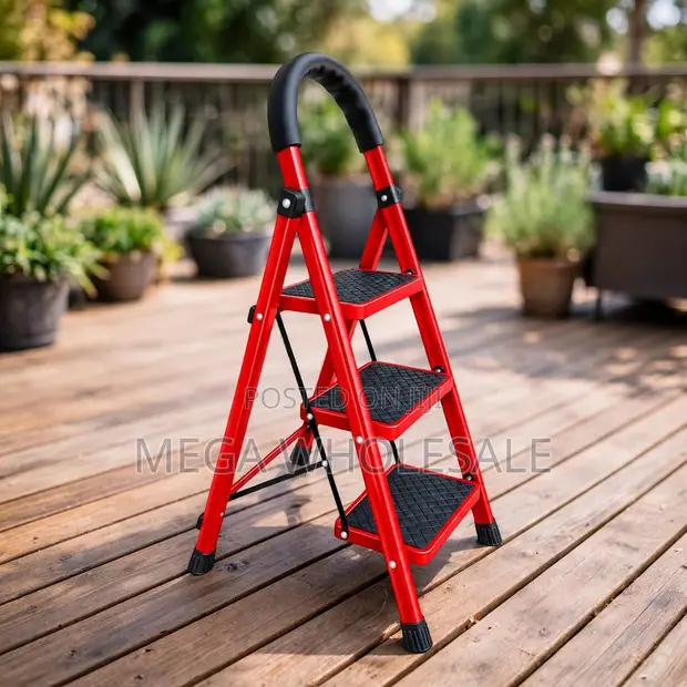 Premium Heavy-Duty Folding Step Ladder (2-5 Steps) - 1