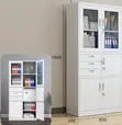 Kabati la Ofisi la Metali lenye Milango 2 na Seif - 3