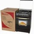 Ramtons 4 Gas Burner Cooker with Auto Ignition - Dark Red (1 Year Warranty) - 1