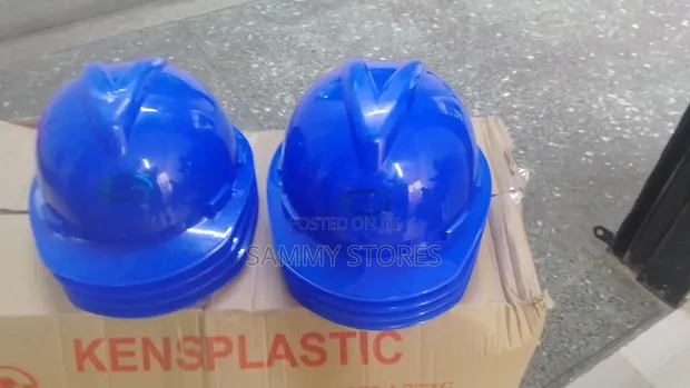 Blue Construction Hard Hat - 1