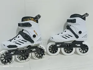 Black Cool Blue Hard-Boot Inline Speed Skates