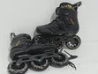 Black Cool Blue Hard-Boot Inline Speed Skates - 2