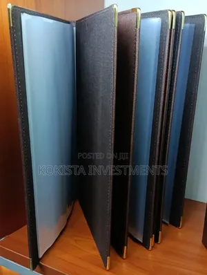 A4 Menu Folders with Pockets - Custom Printing