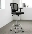 Kiti cha Bar Nyeusi cha Ergonomic - Kiti cha Kisasa - 1