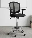 Kiti cha Bar Nyeusi cha Ergonomic - Kiti cha Kisasa - 4