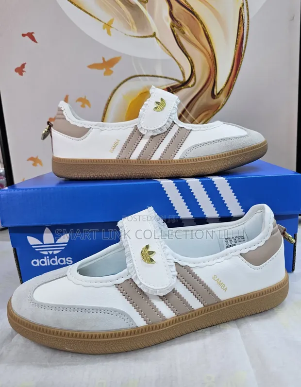 Adidas Samba Jane Ruffle Pack - Nyeupe/Pink - 1