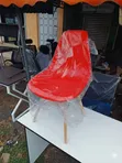 Eames Style Dining Chair - Red - 2