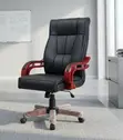 Bliss Leather Swivel Office Chair - Nyeusi - 2