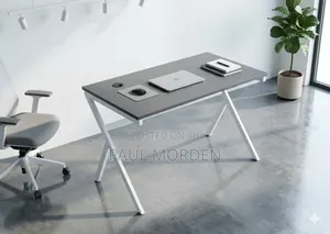 Boss Office Products X-Legs Office Table 1.2m Gray Top