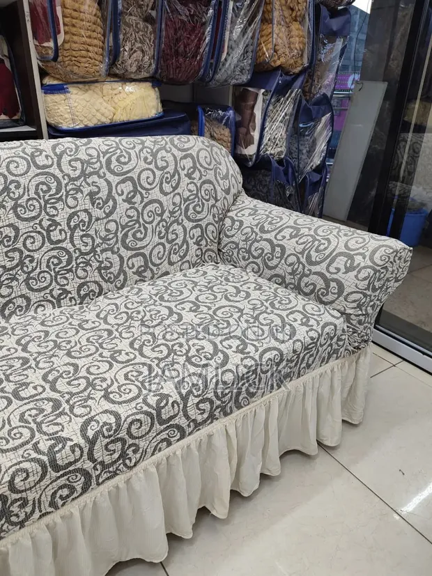 Jacquard Protective Ready-Made Sofa Seat Covers - 1