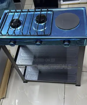 Cooker ya Kusimama 2+1 Mpya na Rafu