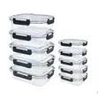 Set ya Vipande 10 vya Vyombo vya Kuhifadhia vya Borosilicate Glass - 2
