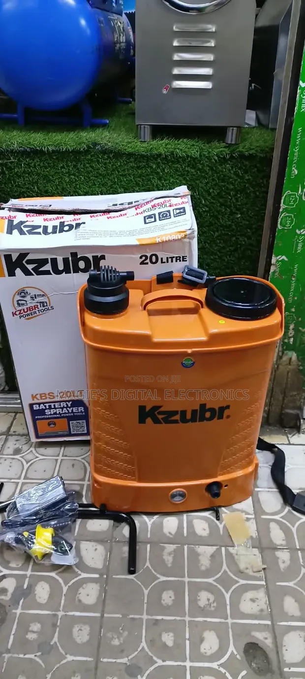 Kzubr 20L Cordless Knapsack Sprayer Mpya - 1