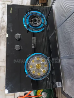 Bolesi 2-Burner Gas Hob na Kioo cha Kujitunza na Sensor ya Usalama