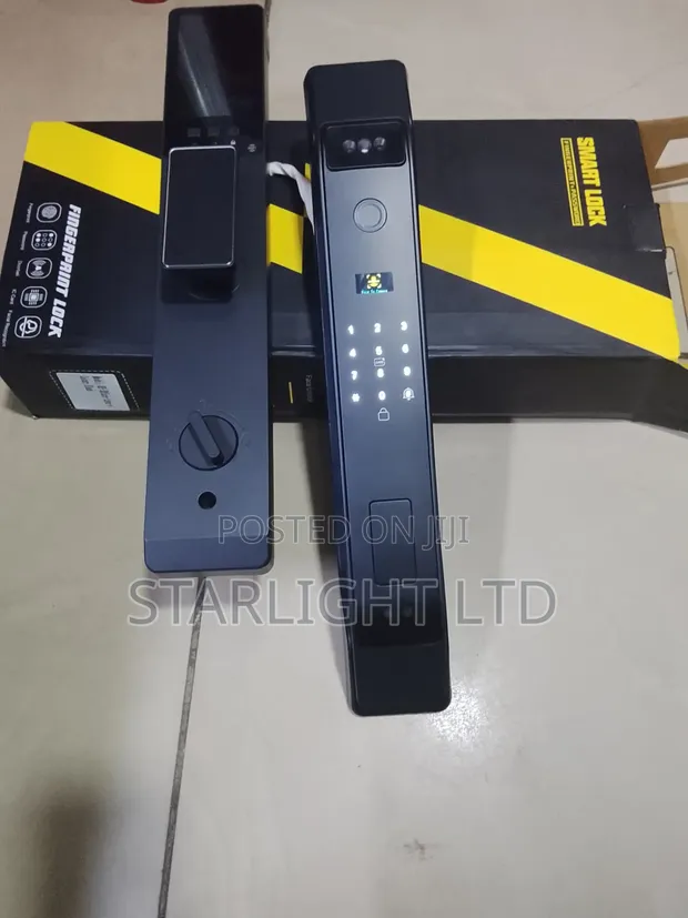 Automatic Biometric Digital Door Lock - Black - 1