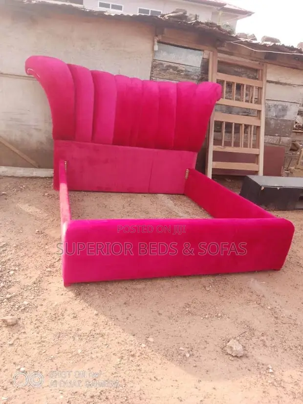 Superior Beds 5x6 Pink Wingback Chester Bed - 1