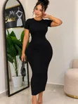 Stretchy Bodyshaper Dress - 1