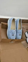 Viatu vya Loro Piana Moccasins - Bluu Mwepesi - 3