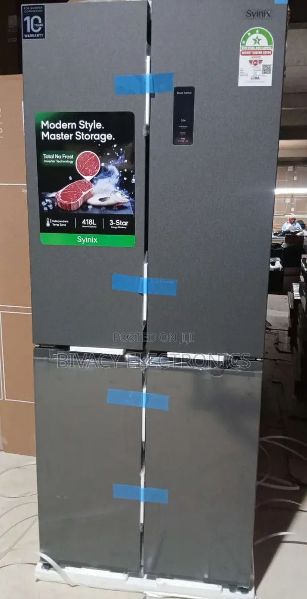 Syinix 421L Fridge Mlango Minne wa Kioo - 1