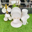 Brand New 24-Piece Ceramic Dinner Set - 2