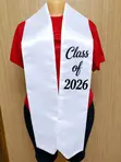 Classic Graduation Sash - Multi-Color Satin - 3