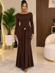 Frontal Pattern Maxi Dress - 2
