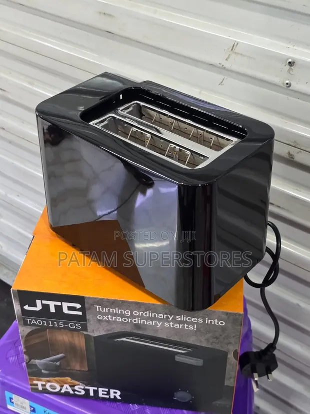 JTC 2-Slice Pop-Up Toaster (650W) - Mpya Kabisa - 1