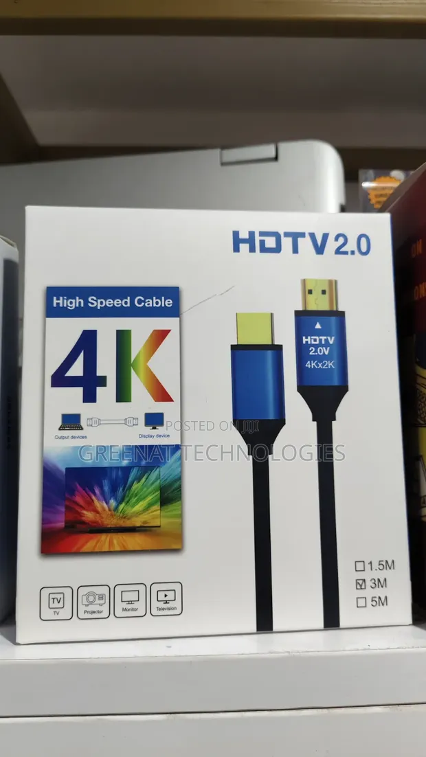 HDTV 2.0 High Speed HDMI Cable 3M 4K 48Gbps Gold - 1