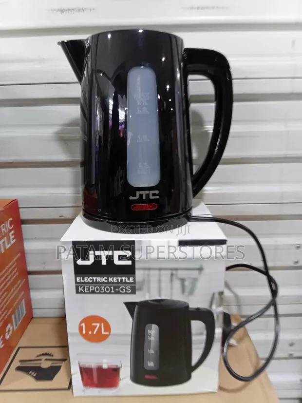 JTC Kettle ya Umeme 1.7L Nyeusi - 1