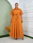 Mavazi Marefu ya Wanawake Plus Size - Kijani - 3