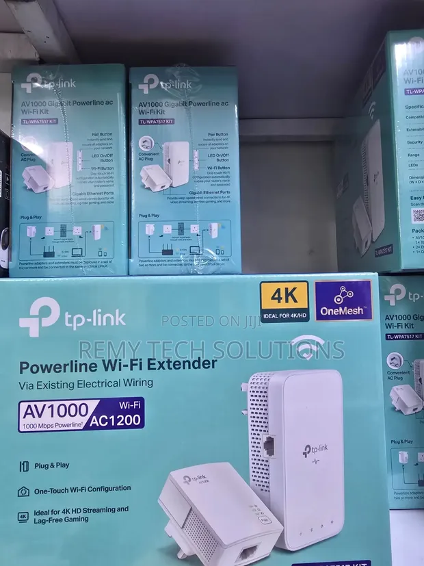 TP-Link AV1000 Gigabit AC Wi-Fi Powerline Kit - 1