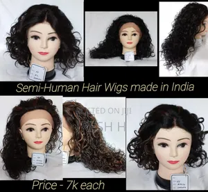 Wig za Nywele za Nusu Binadamu - Zilizotengenezwa India