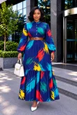Ladies Popping Colored Maxi Dresses - 1